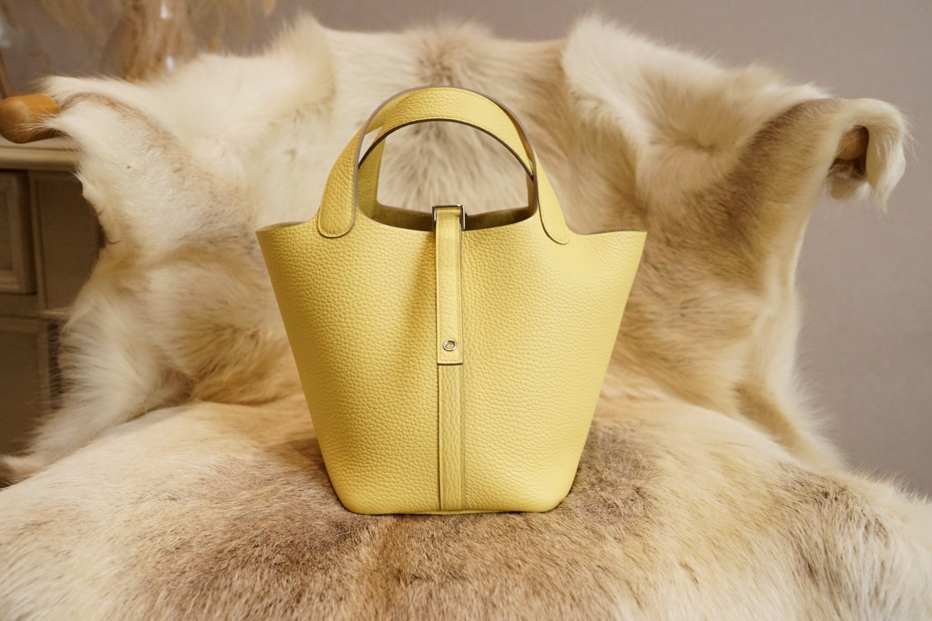 Hermès Picotin Yellow Leather ref.253979 - Joli Closet